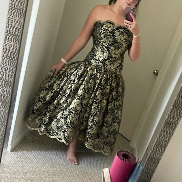 Vintage Saks 5th Avenue Mario Forte for After 5 High Low Evening Gown - Picture 2 of 16